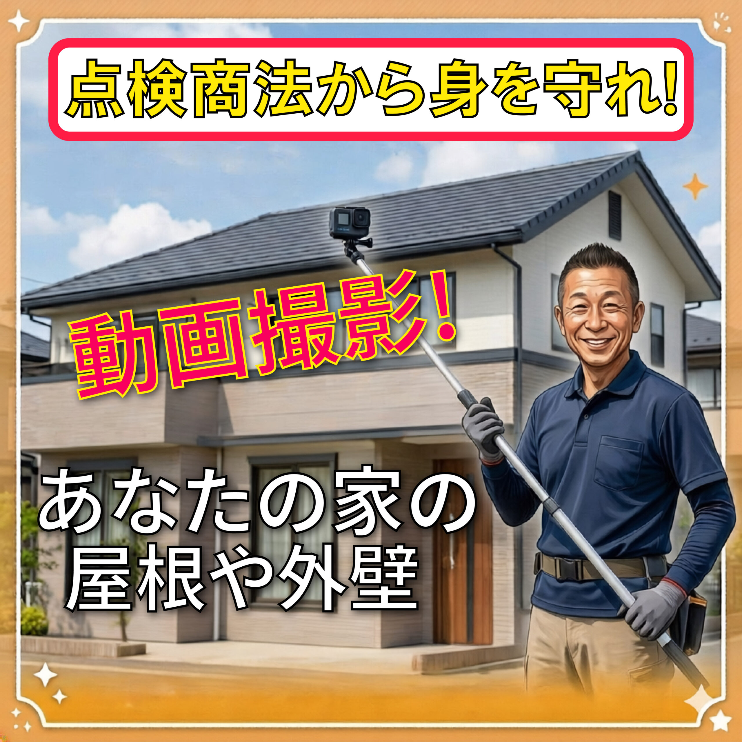点検商法から身を守る高所撮影サービス